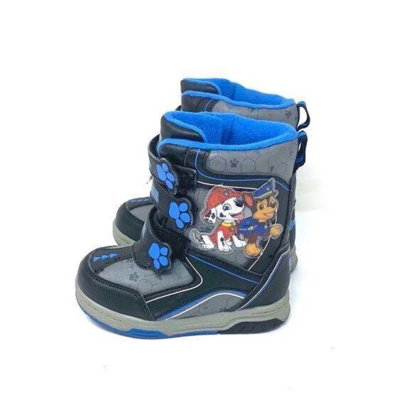 Nickelodeon Paw Patrol Kids Winter Boots Size 7 Blue & Black - Picture 1 of 3